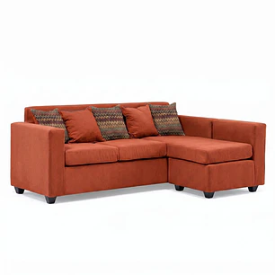 Seccional Jazmin Velvet Terracota 3.1