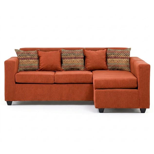Seccional Jazmin Velvet Terracota 3.1 4