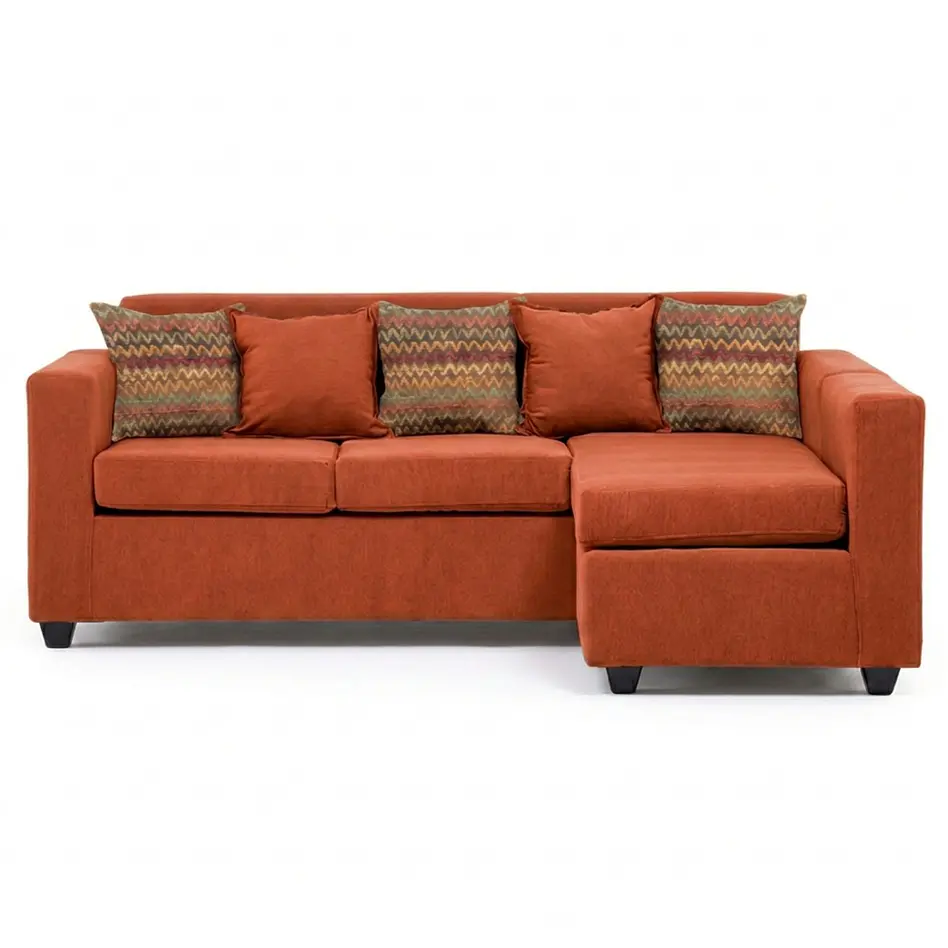 Seccional Jazmin Velvet Terracota 3.1 4