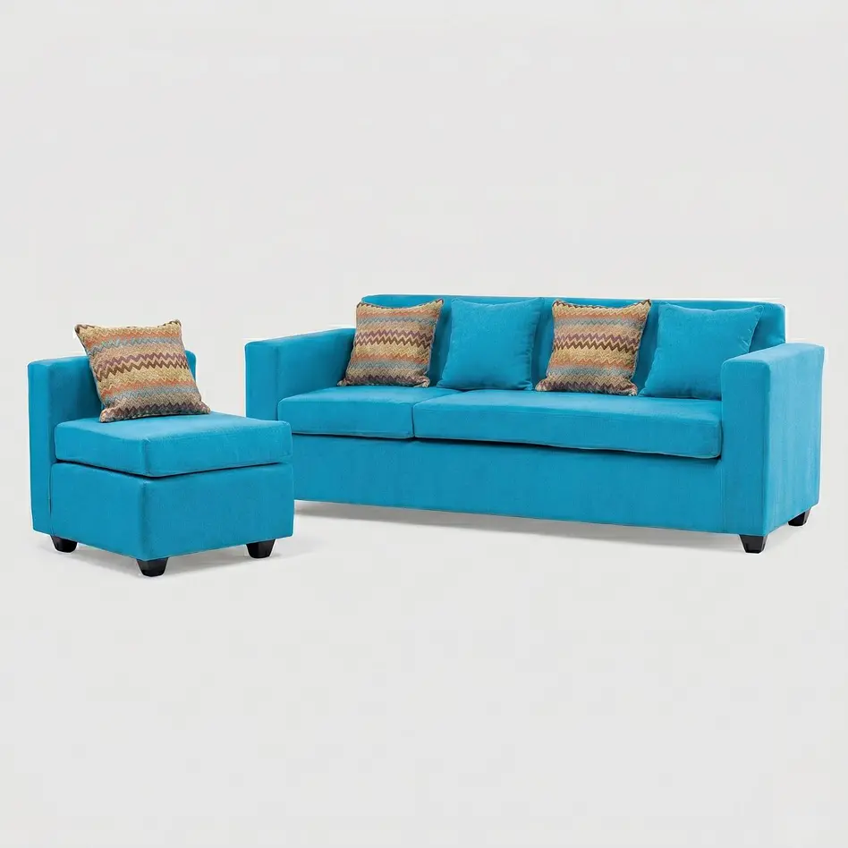 Seccional Jazmin Velvet Turquesa 3.1 3