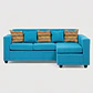 Seccional Jazmin Velvet Turquesa 3.1 - Miniatura 4