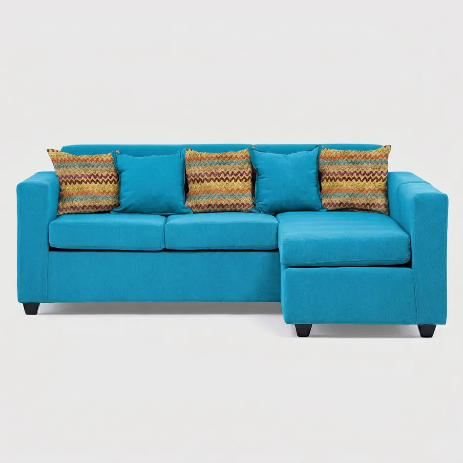 Seccional Jazmin Velvet Turquesa 3.1 4