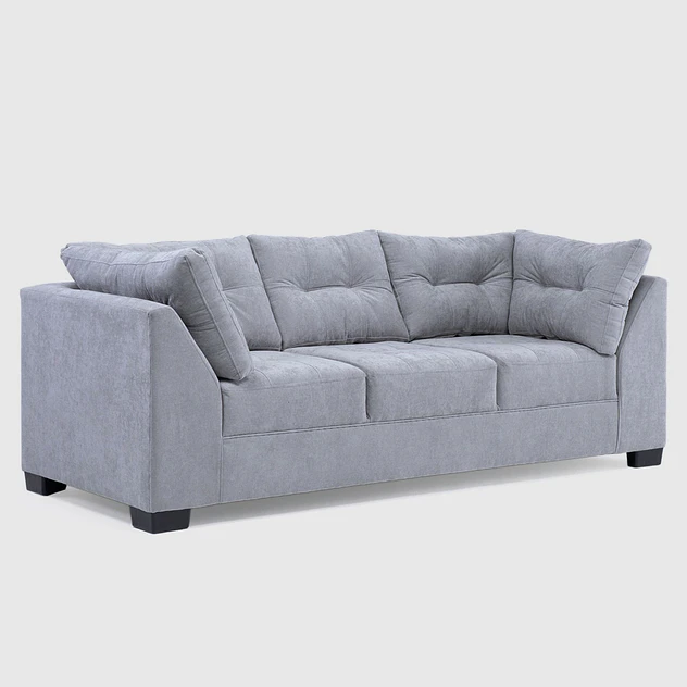 Sofá Edimburgo 3c Chenille Gris Medio 3