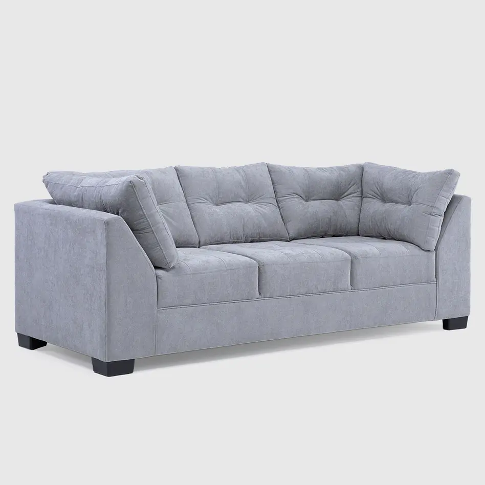 Sofá Edimburgo 3c Chenille Gris Medio 3