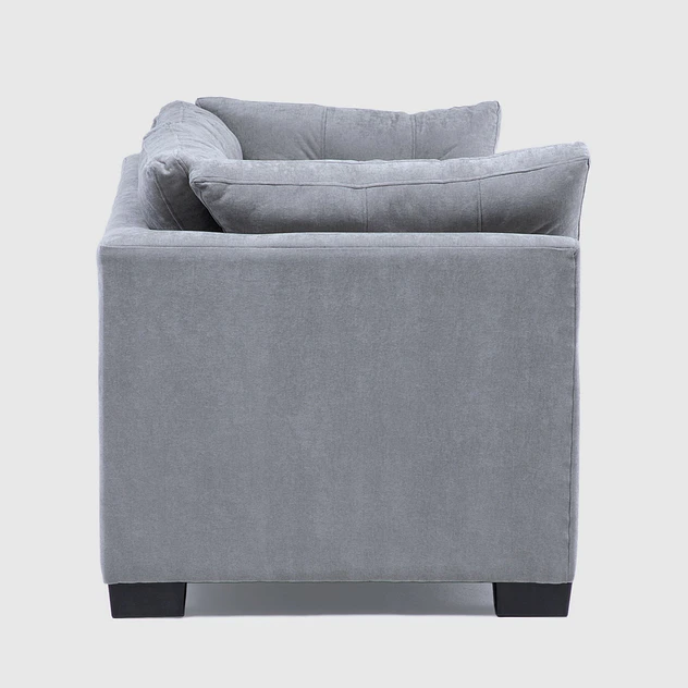 Sofá Edimburgo 3c Chenille Gris Medio 4