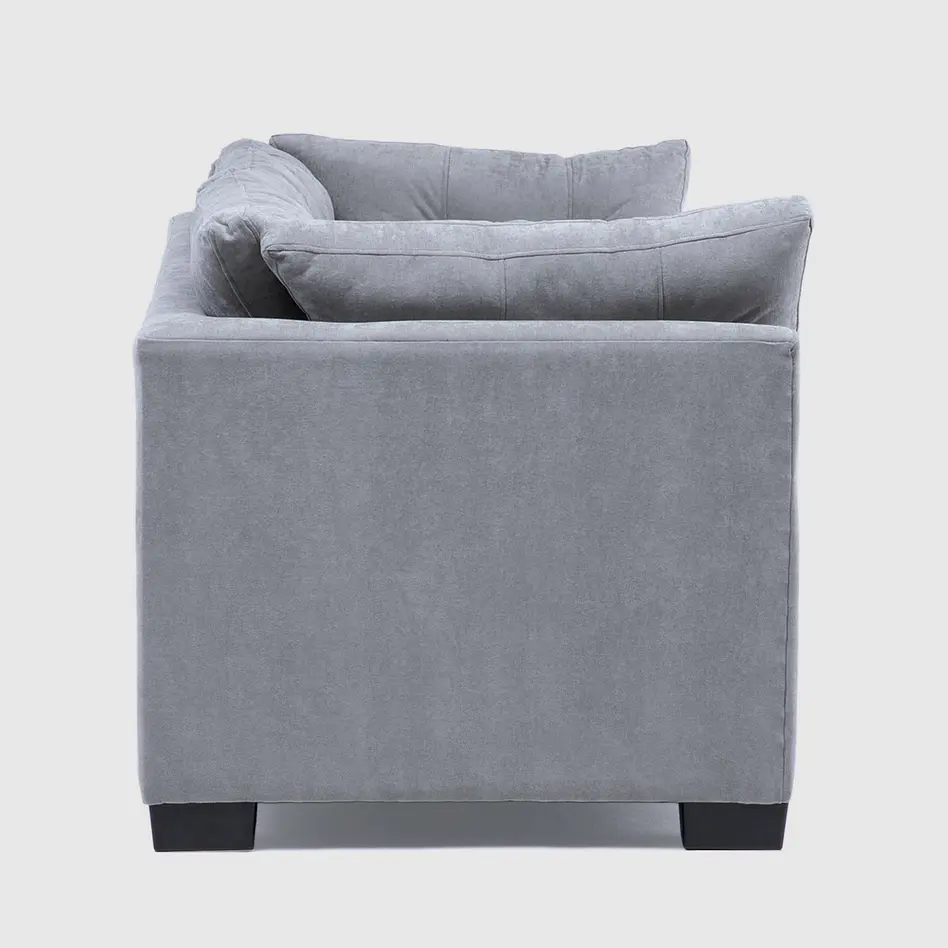 Sofá Edimburgo 3c Chenille Gris Medio 4