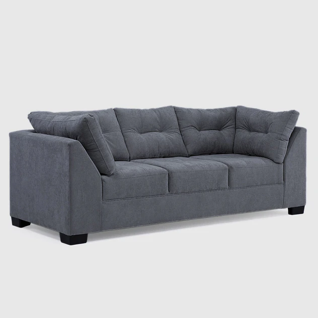 Sofá Edimburgo 3c Chenille Gris Oscuro 3