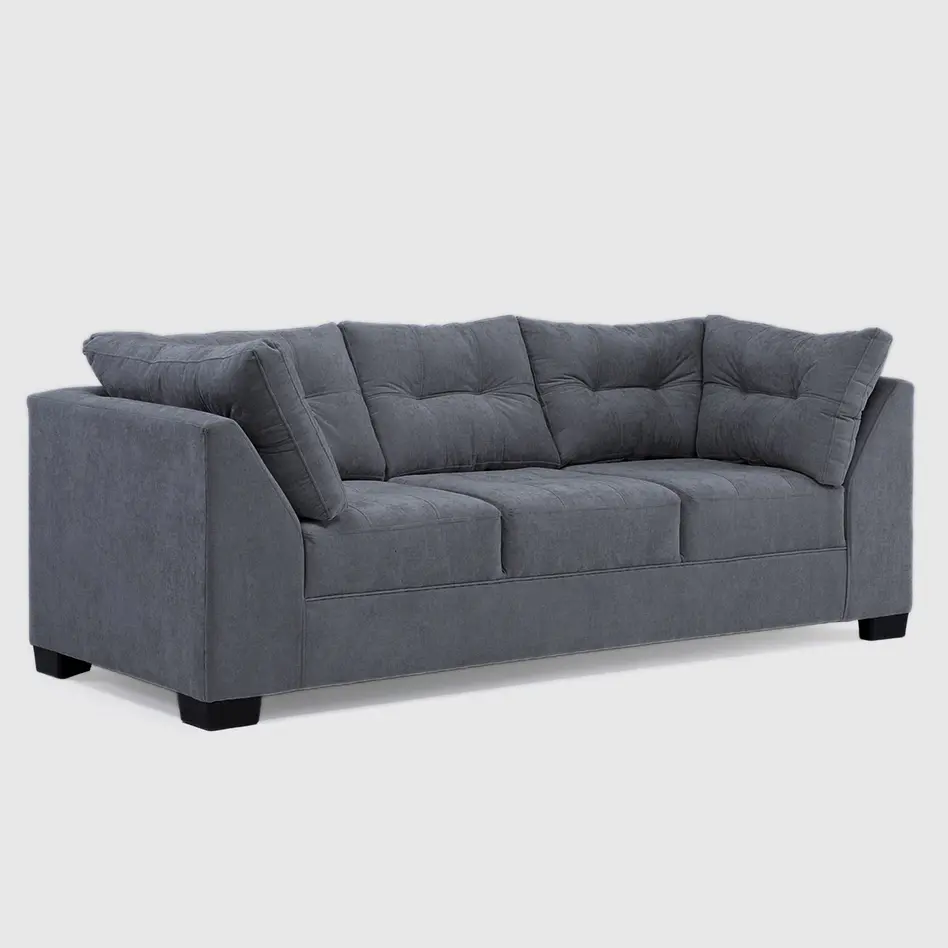 Sofá Edimburgo 3c Chenille Gris Oscuro 3