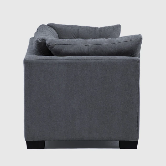Sofá Edimburgo 3c Chenille Gris Oscuro 5
