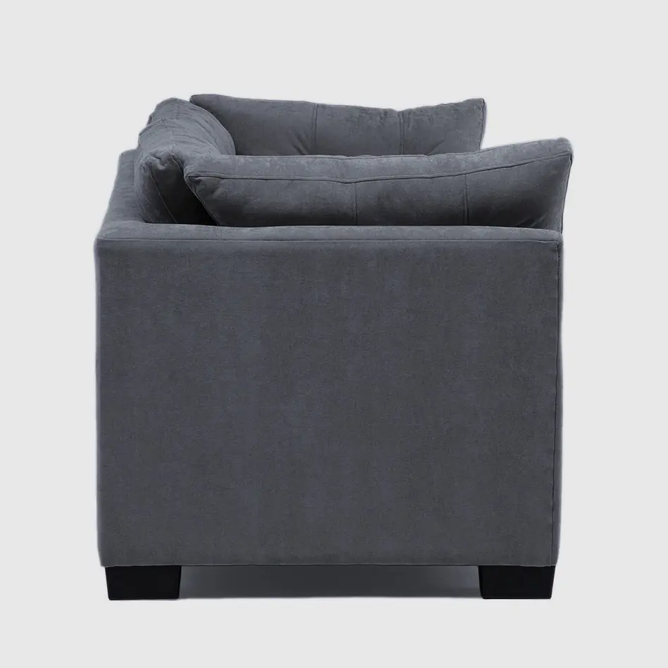 Sofá Edimburgo 3c Chenille Gris Oscuro 5