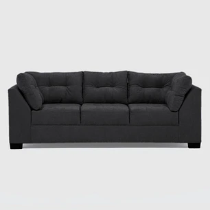 Sofá Edimburgo 3c Chenille Negro