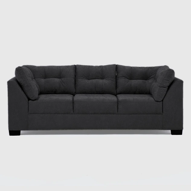 Sofá Edimburgo 3c Chenille Negro 1