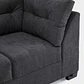 Sofá Edimburgo 3c Chenille Negro - Miniatura 6