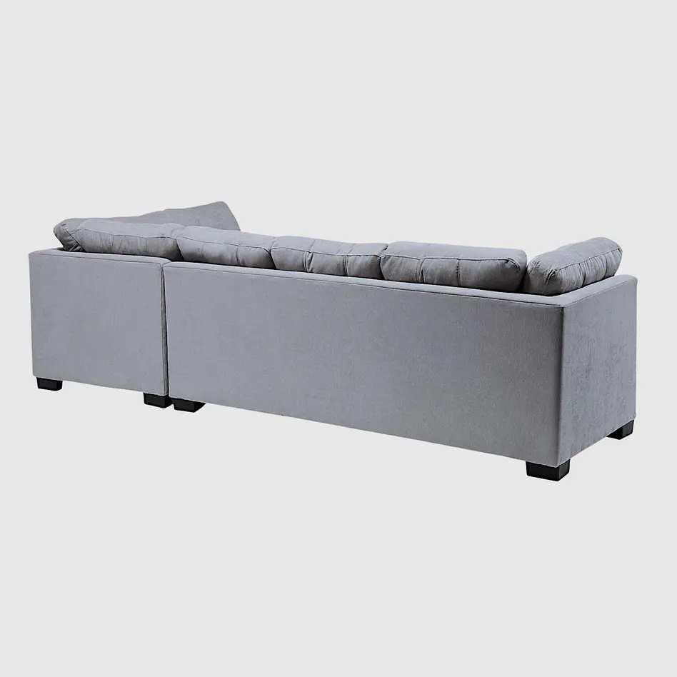 Seccional Edimburgo Derecho Chenille Gris Medio 4