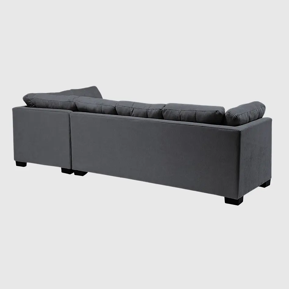 Seccional Edimburgo Derecho Chenille Gris Oscuro 4