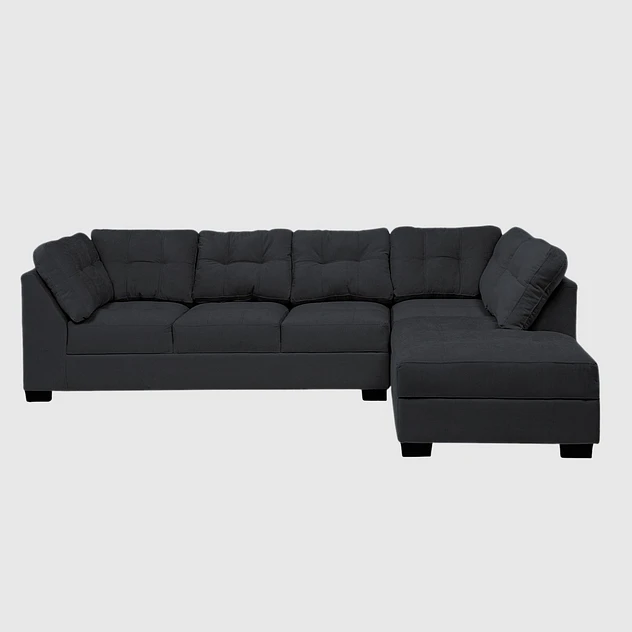 Seccional Edimburgo Derecho Chenille Negro 1