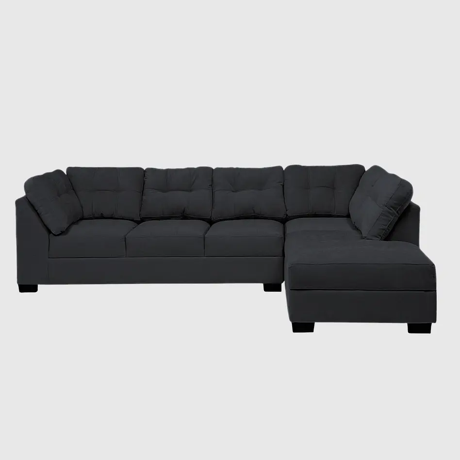 Seccional Edimburgo Derecho Chenille Negro 1