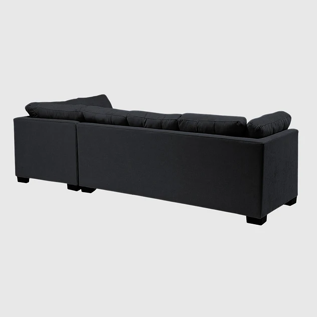 Seccional Edimburgo Derecho Chenille Negro 4