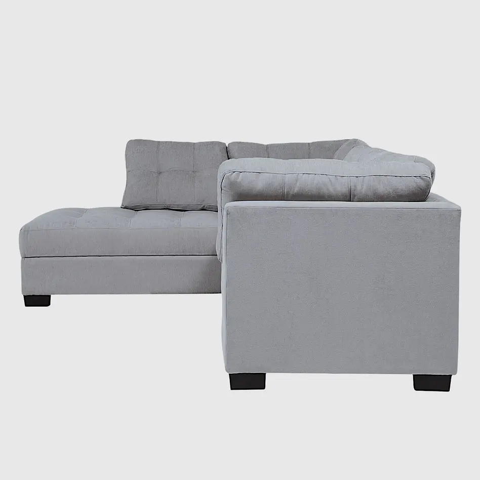 Seccional Edimburgo Izquierdo Chenille Gris Medio 5