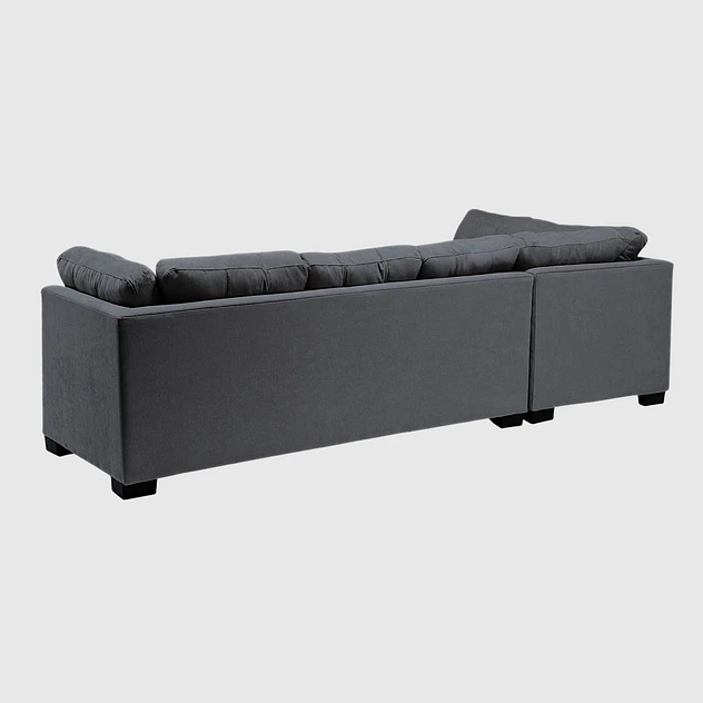 Seccional Edimburgo Izquierdo Chenille Gris Oscuro 4