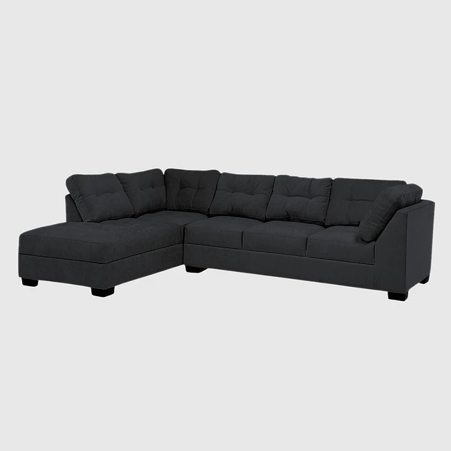Seccional Edimburgo Izquierdo Chenille Negro 3