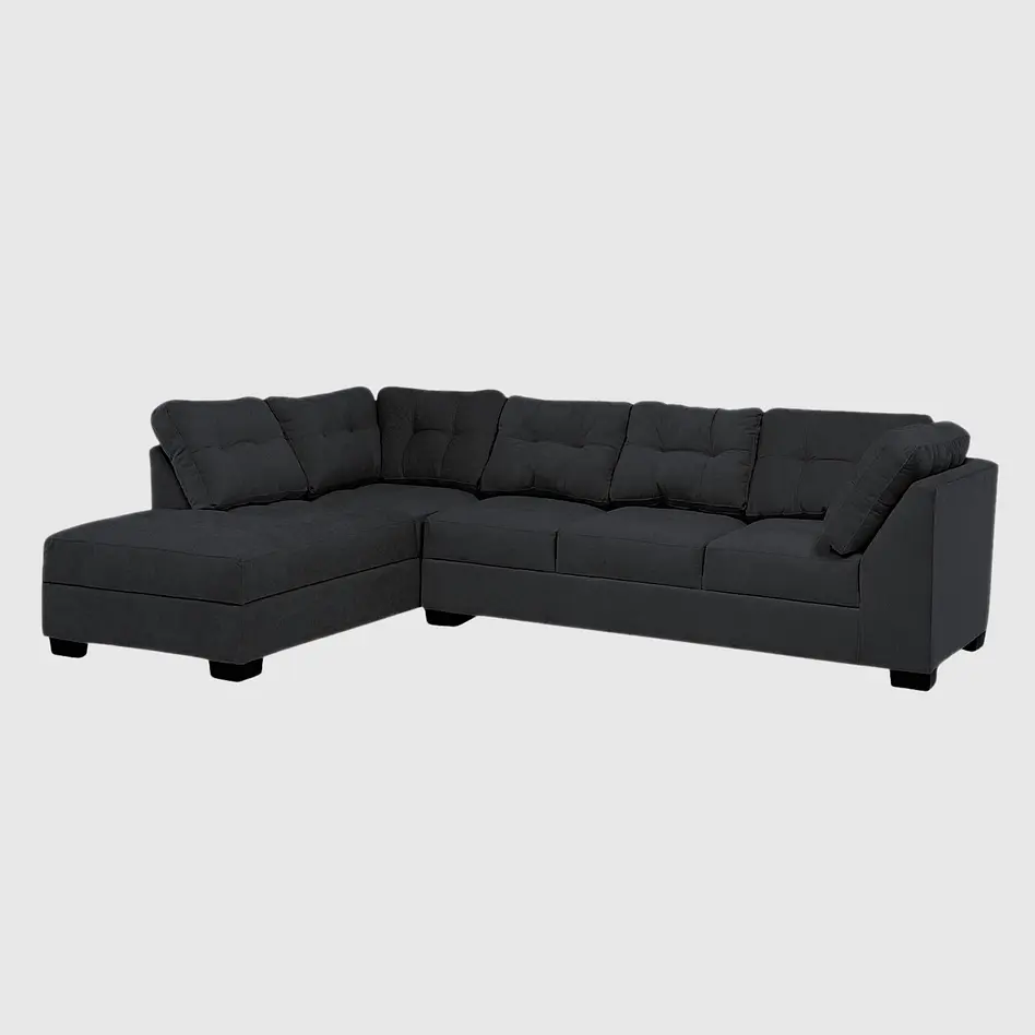Seccional Edimburgo Izquierdo Chenille Negro 3