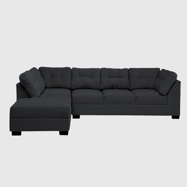 Seccional Edimburgo Izquierdo Chenille Negro 1