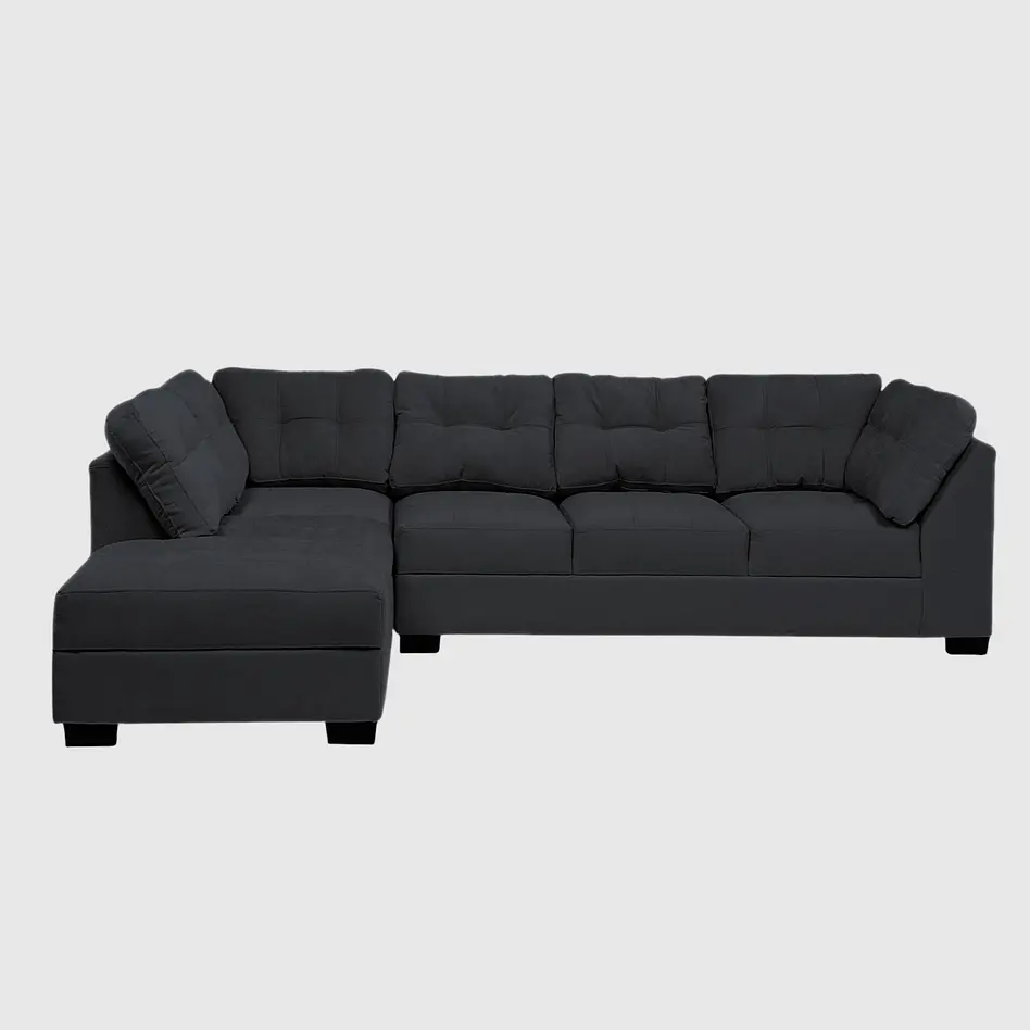 Seccional Edimburgo Izquierdo Chenille Negro 1