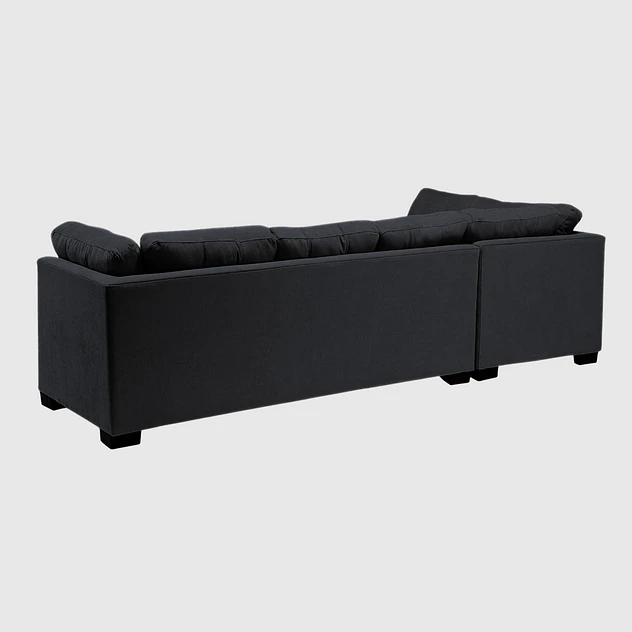 Seccional Edimburgo Izquierdo Chenille Negro 4