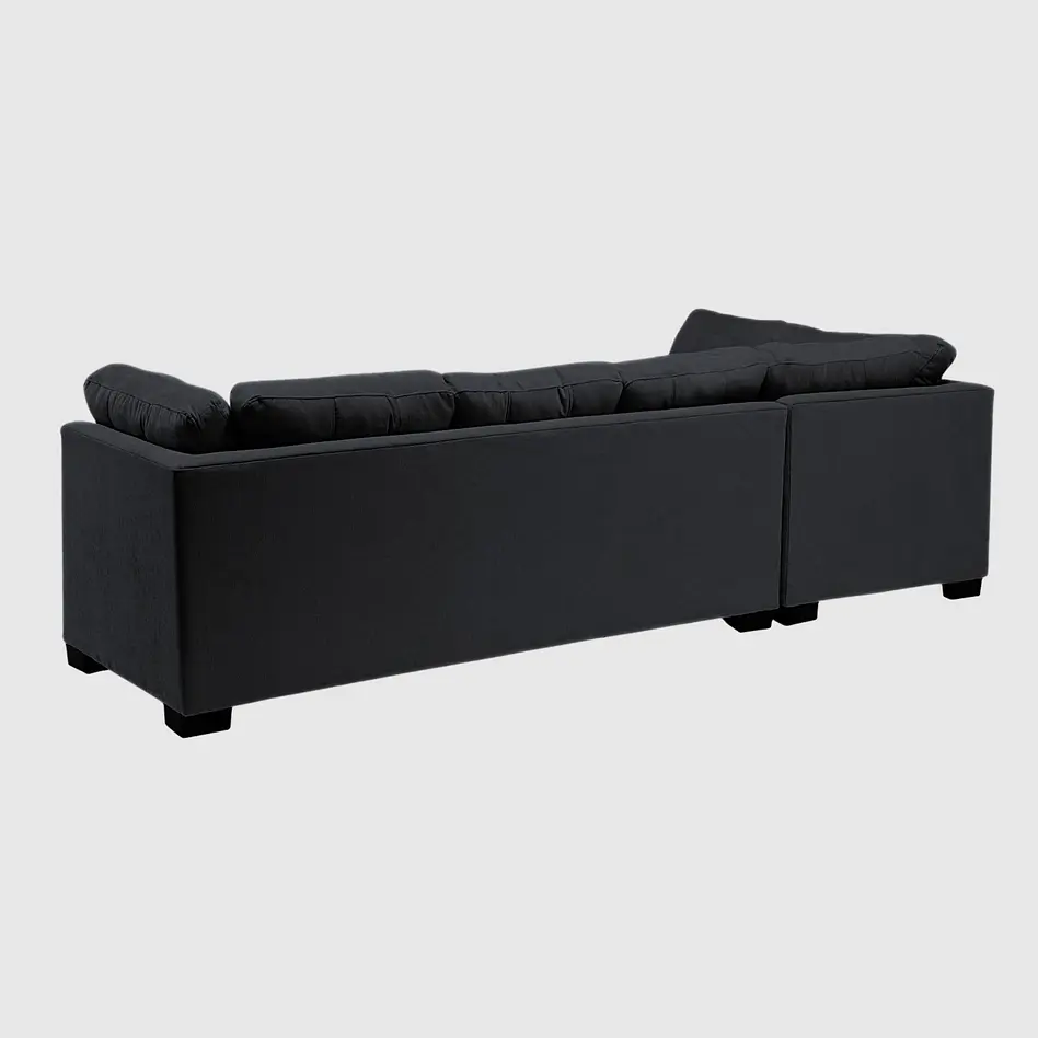 Seccional Edimburgo Izquierdo Chenille Negro 4