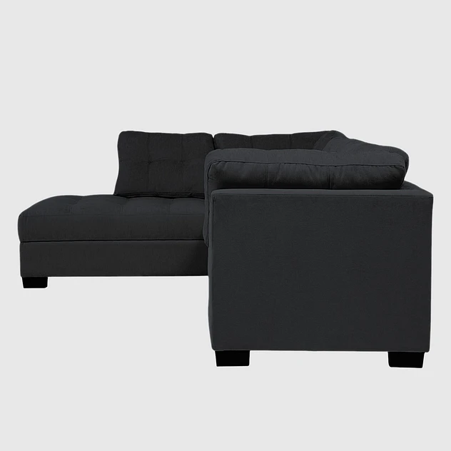 Seccional Edimburgo Izquierdo Chenille Negro 5