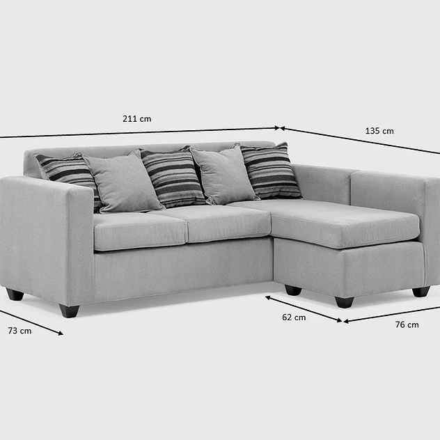 Seccional Jazmin Velvet Negro 3.1 7