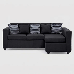 Seccional Jazmin Velvet Negro 3.1
