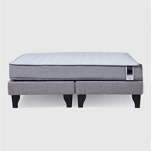 Cama Europea Feel King Tela Gris