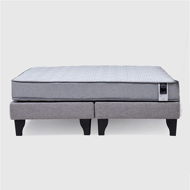 Cama Europea Feel King Tela Gris 1