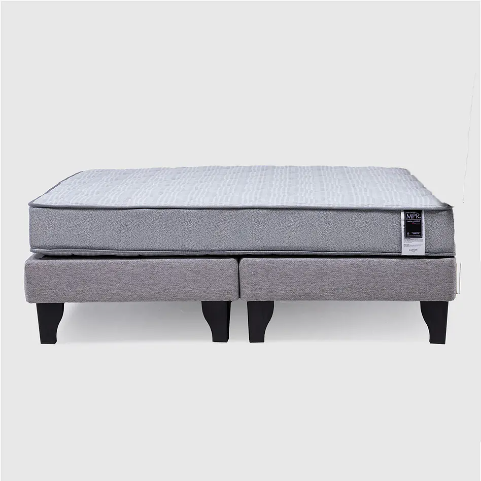 Cama Europea Feel King Tela Gris 1