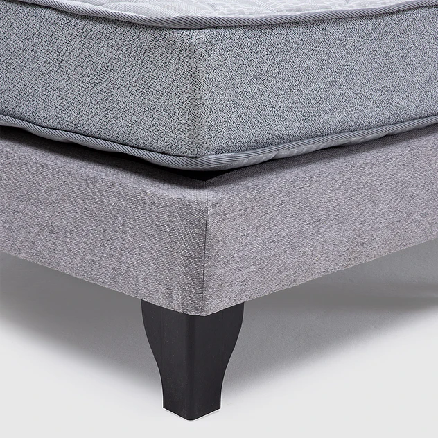 Cama Europea Feel King Tela Gris 4
