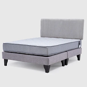 Cama Feel + Respado Rest King - Gris