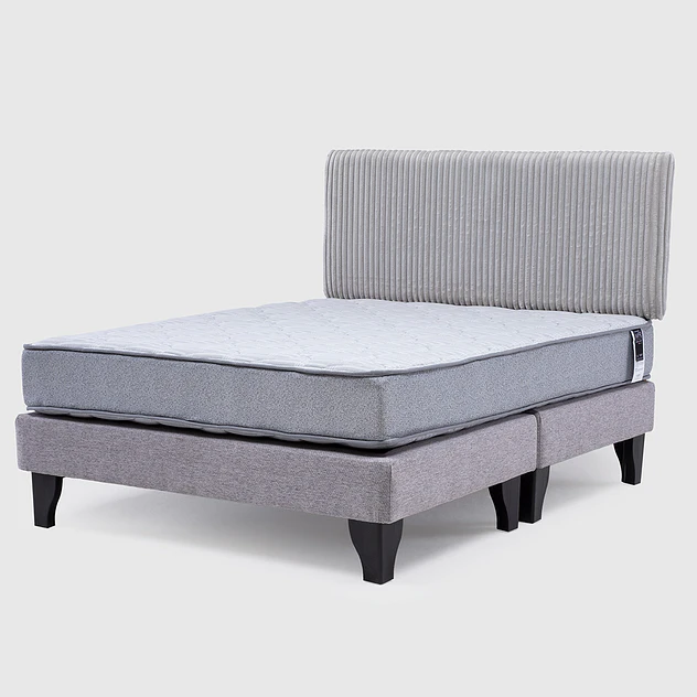 Cama Feel + Respado Rest King - Gris 1