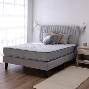 Cama Feel + Respado Rest King - Gris