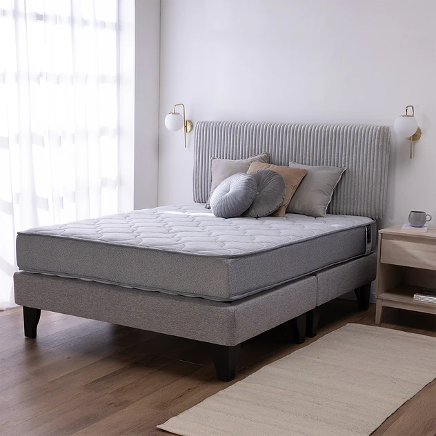 Cama Feel + Respado Rest King - Gris 2