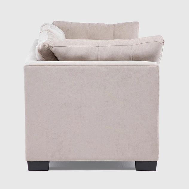 Sofá Edimburgo 2c Chenille Beige 4