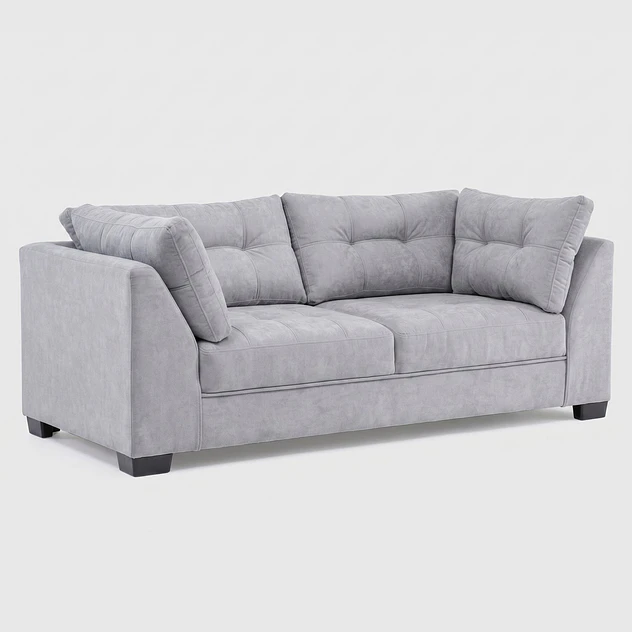 Sofá Edimburgo 2c Chenille Gris Claro 3