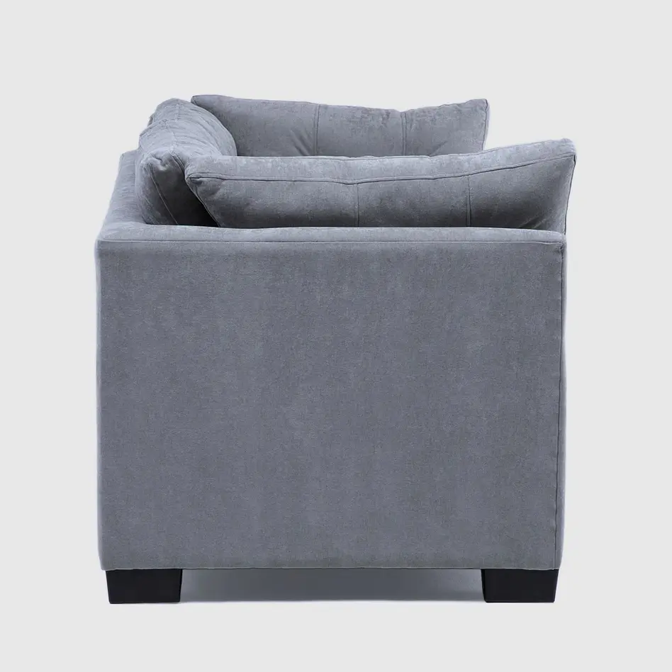 Sofá Edimburgo 2c Chenille Gris Medio 4