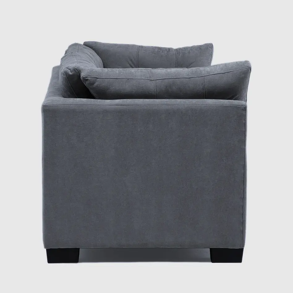 Sofá Edimburgo 2c Chenille Gris Oscuro 4