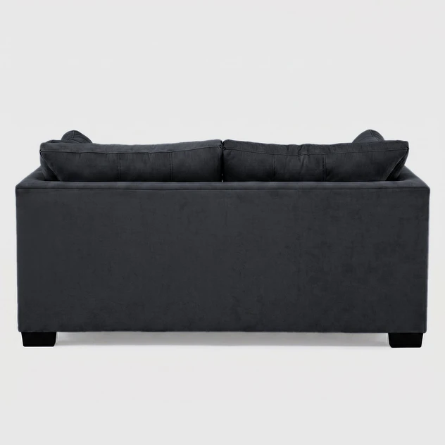 Sofá Edimburgo 2c Chenille Negro 5