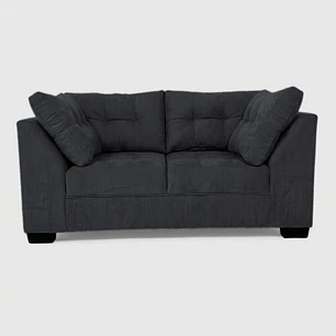 Sofá Edimburgo 2c Chenille Negro