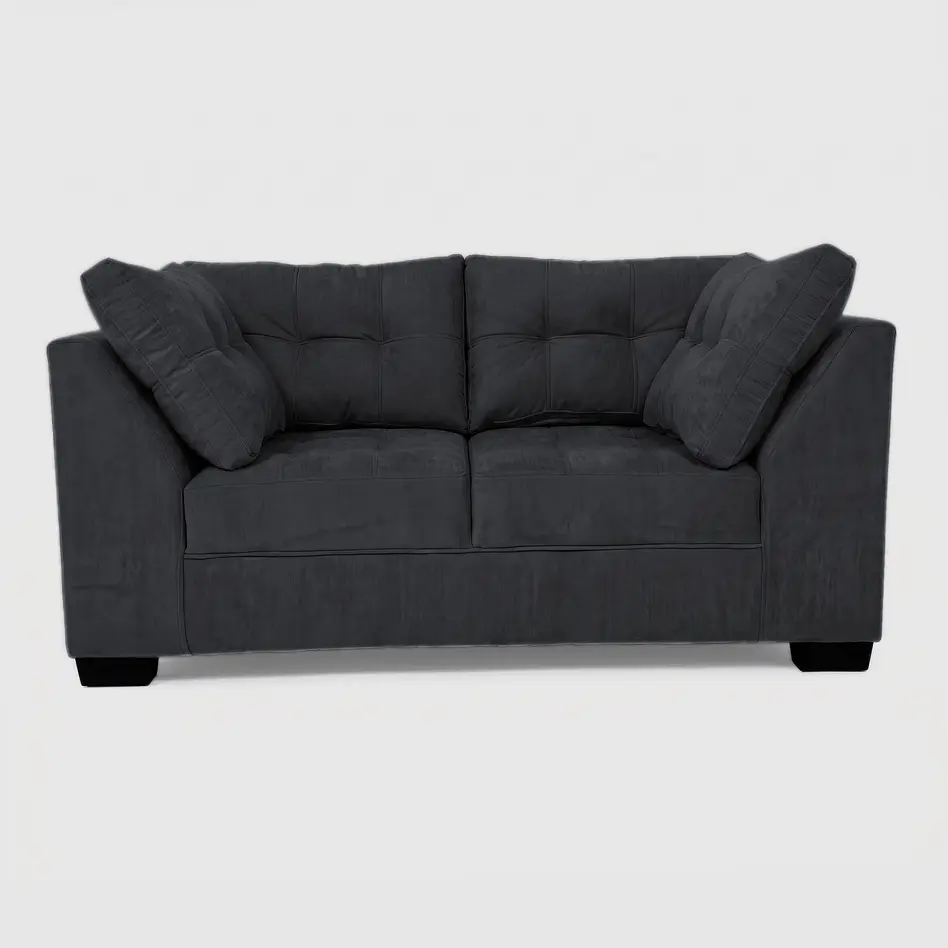 Sofá Edimburgo 2c Chenille Negro 1