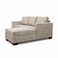 Seccional Denver Derecho Beige - Tela Aspecto Cuero - Miniatura 4