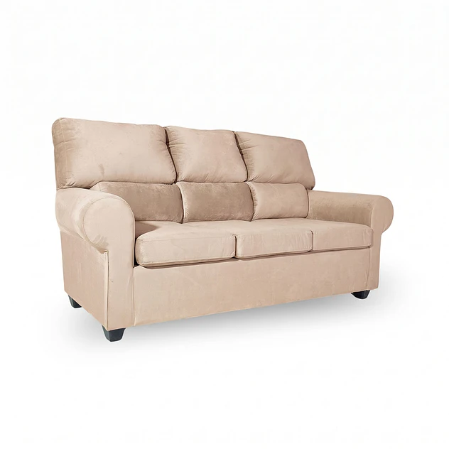 Sofá Boston 3c Felpa Beige 3